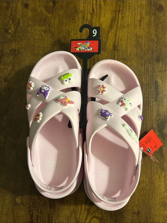 Hello Kitty Shoes - Women’s Sanrio Pink Clog Sandals with Cute Charms Size 9